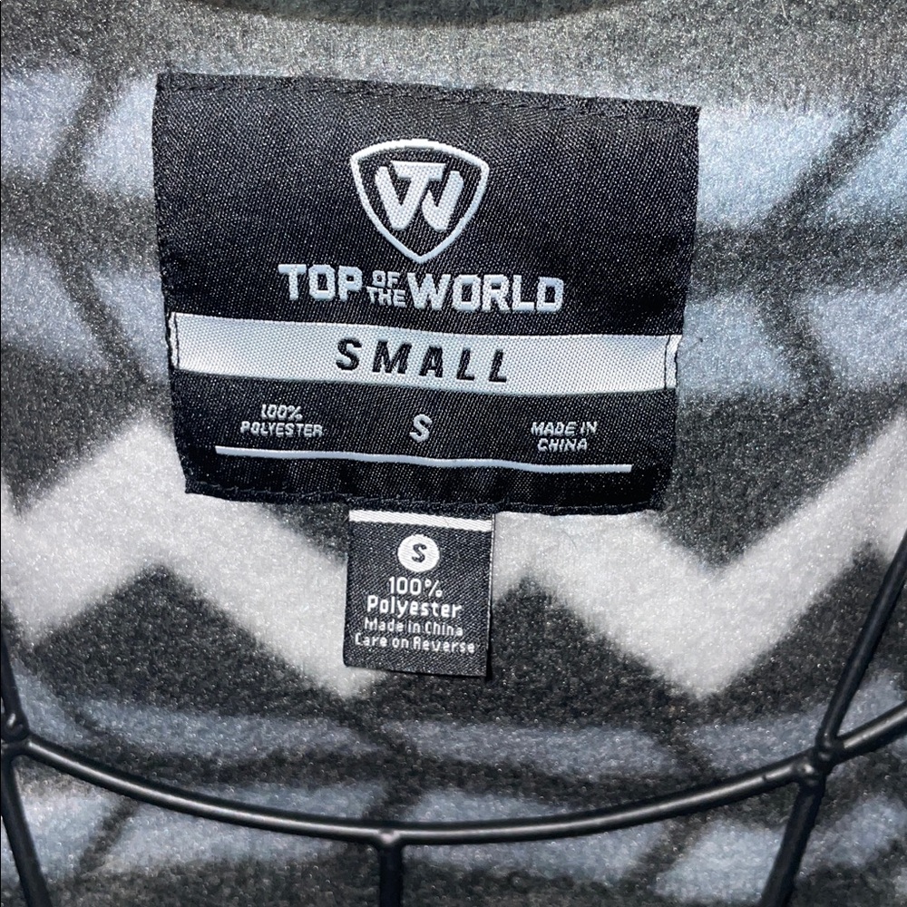 Women’s Gray Patterned Jacket southern charm top of the world size small - Picture 3 of 4